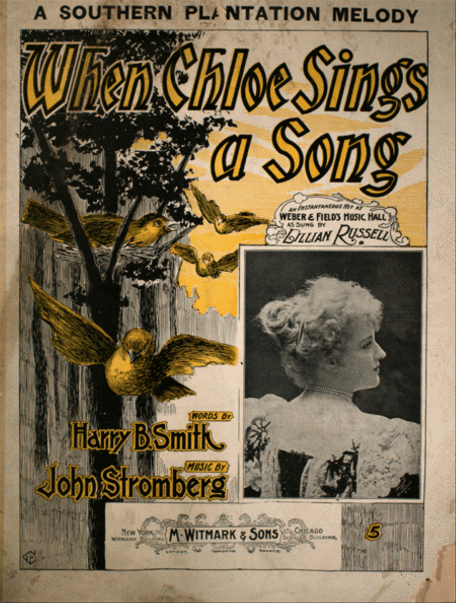 A Southern Plantation Melody. When Chloe Sings a Song Voice scores gallery preview page 1