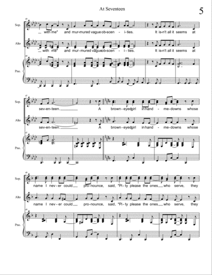 At Seventeen At Seventeen SSA scores gallery preview page 5