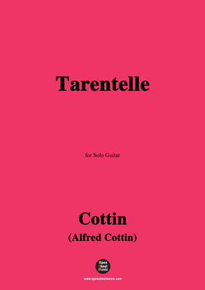 Book cover for Cottin-Tarentelle,for Guitar