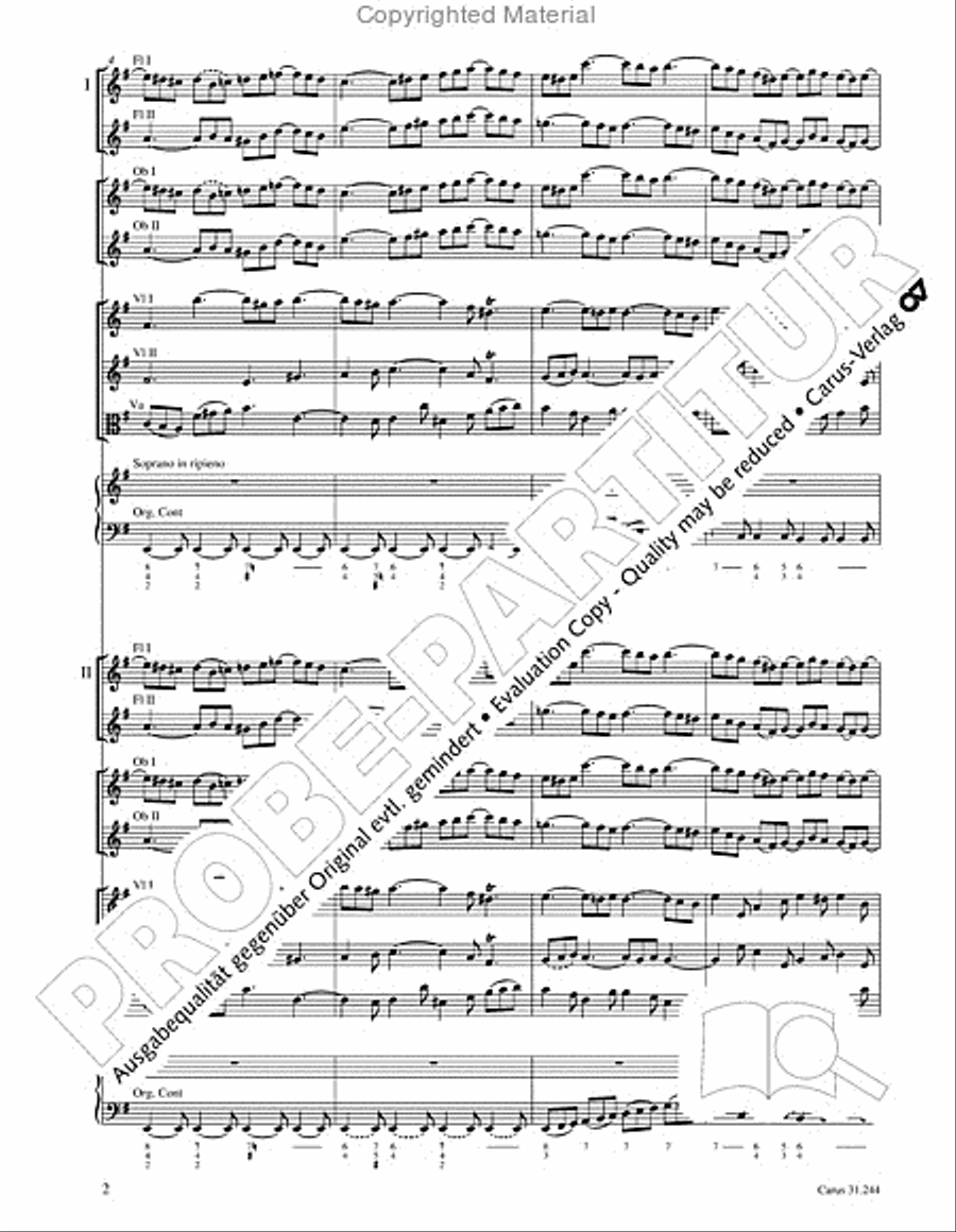 St. Matthew Passion (Matthaus-Passion) 4-Part scores gallery preview page 4