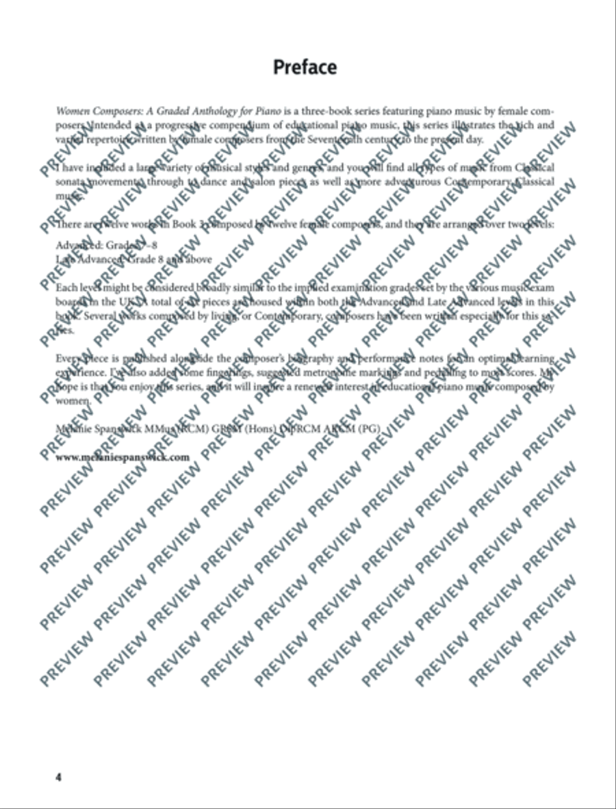 Women Composers Piano Solo scores gallery preview page 5