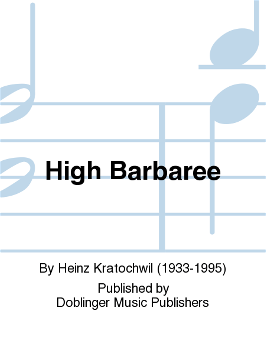 High Barbaree Piano scores gallery preview page 1