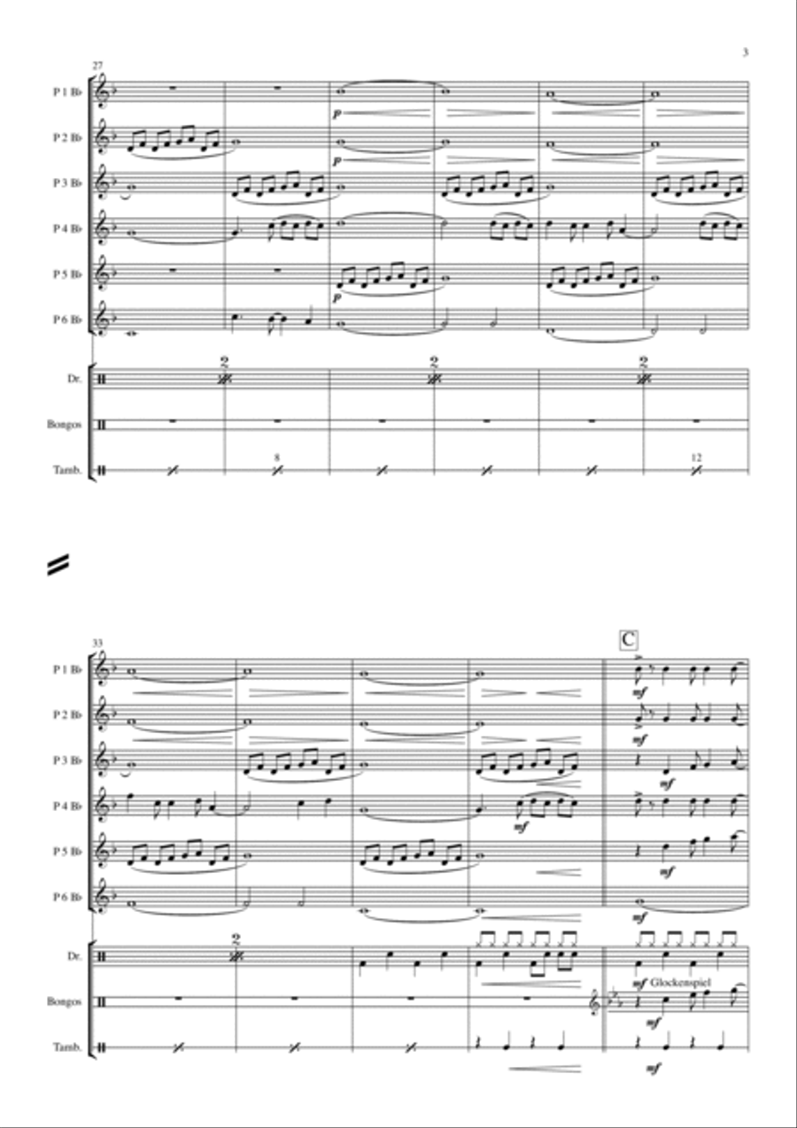 Blinding Lights Concert Band scores gallery preview page 3