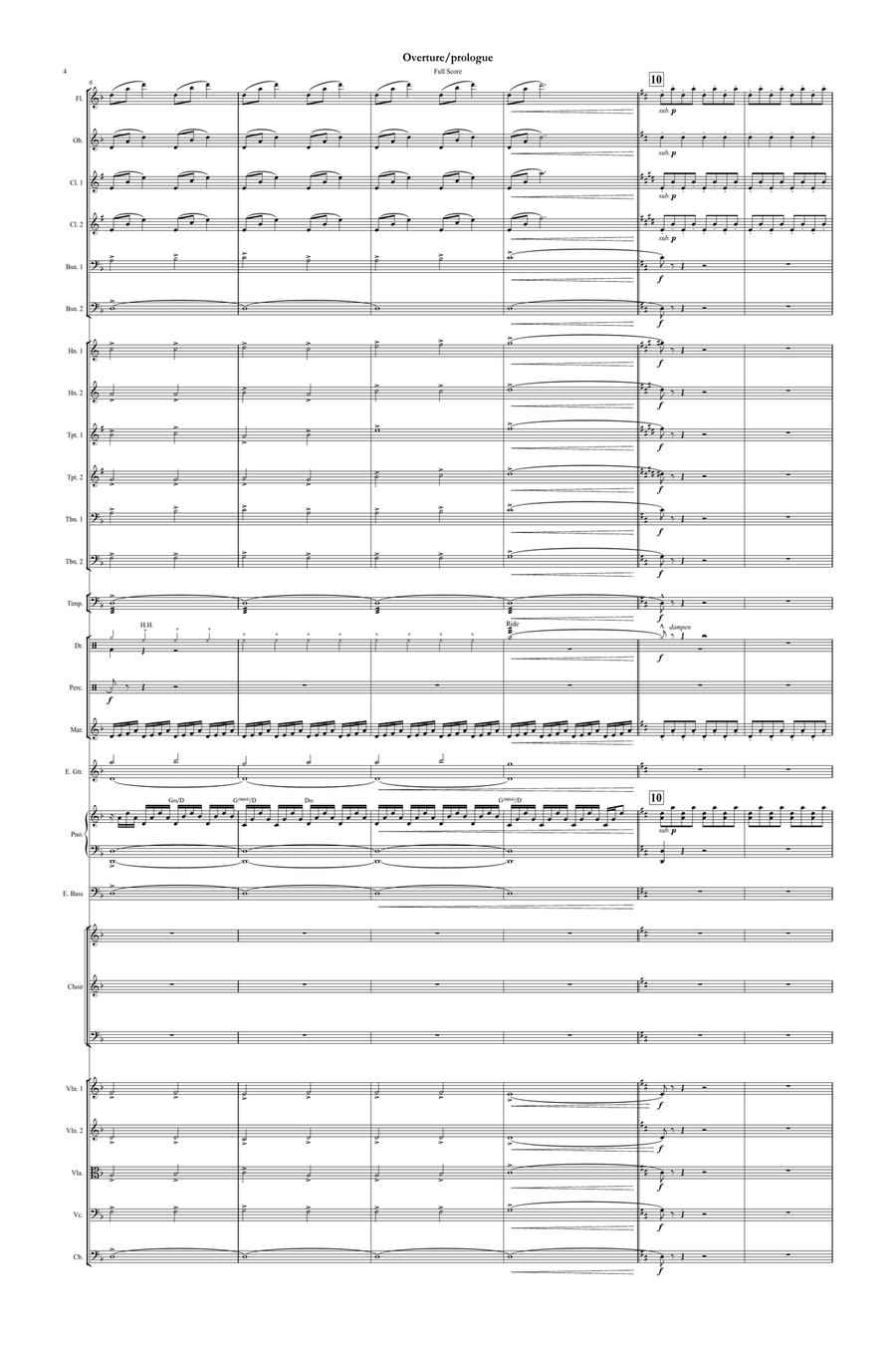 Overture/prologue Full Orchestra scores gallery preview page 5