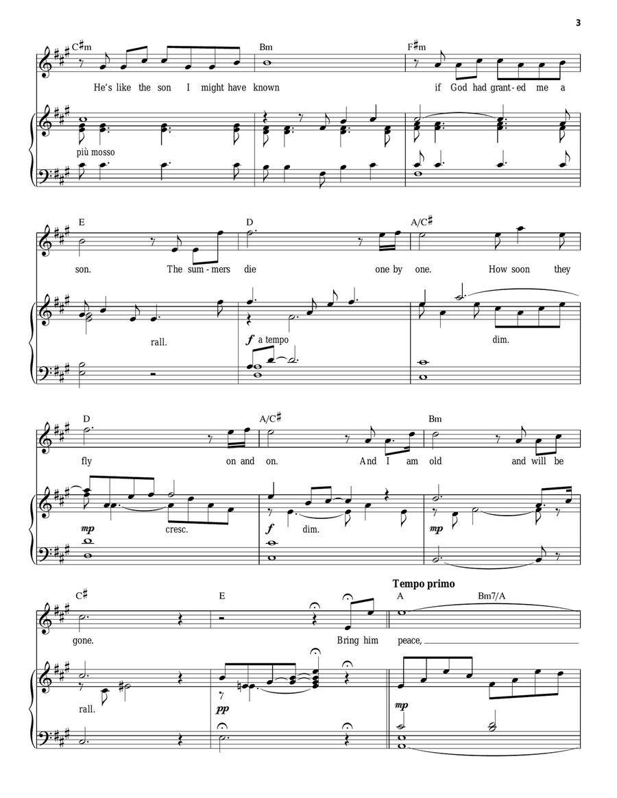 Bring Him Home (from Les Miserables) Piano, Vocal scores gallery preview page 3