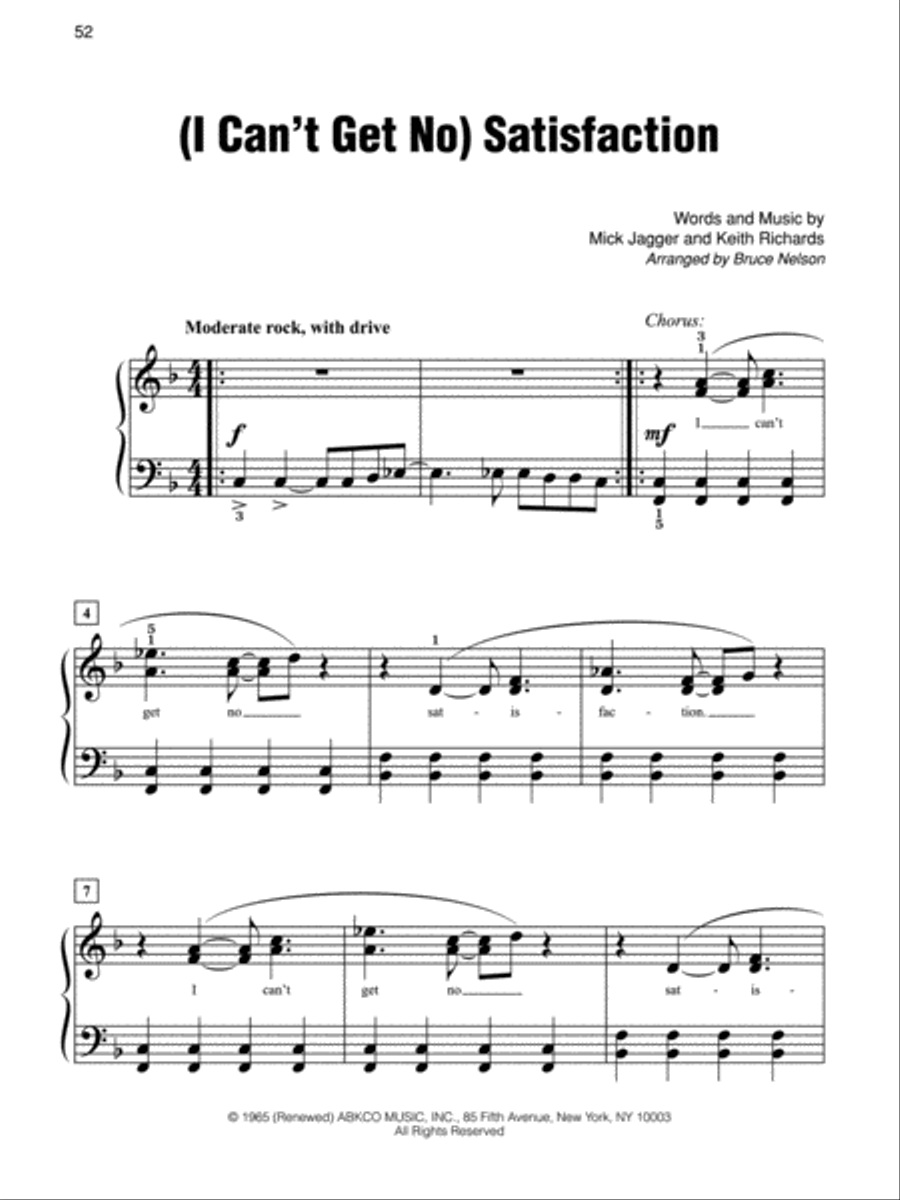 Simply Rolling Stones Easy Piano scores gallery preview page 3