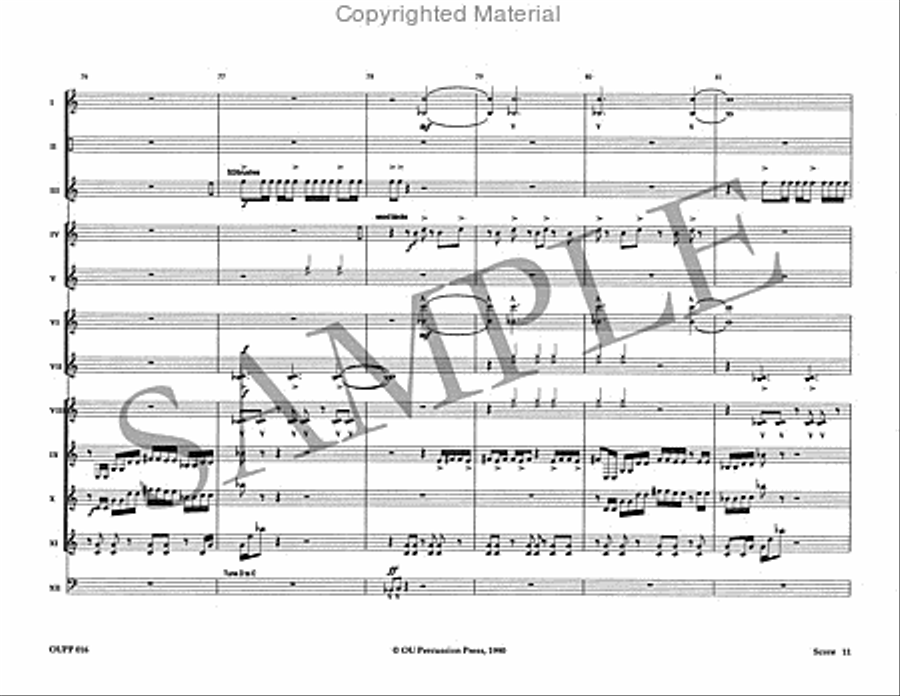 The Phantom Dances Percussion Ensemble scores gallery preview page 12