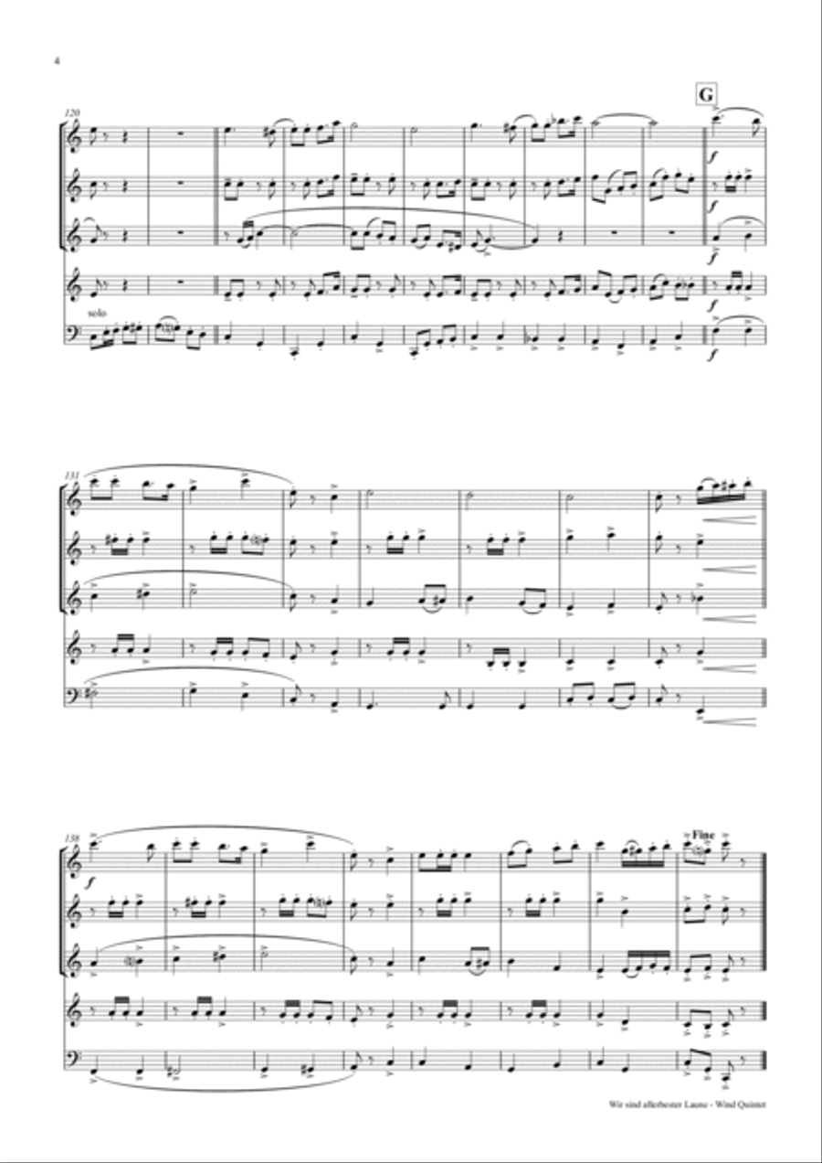 Allerbester Laune - German Polka - German Band Concert Band scores gallery preview page 5