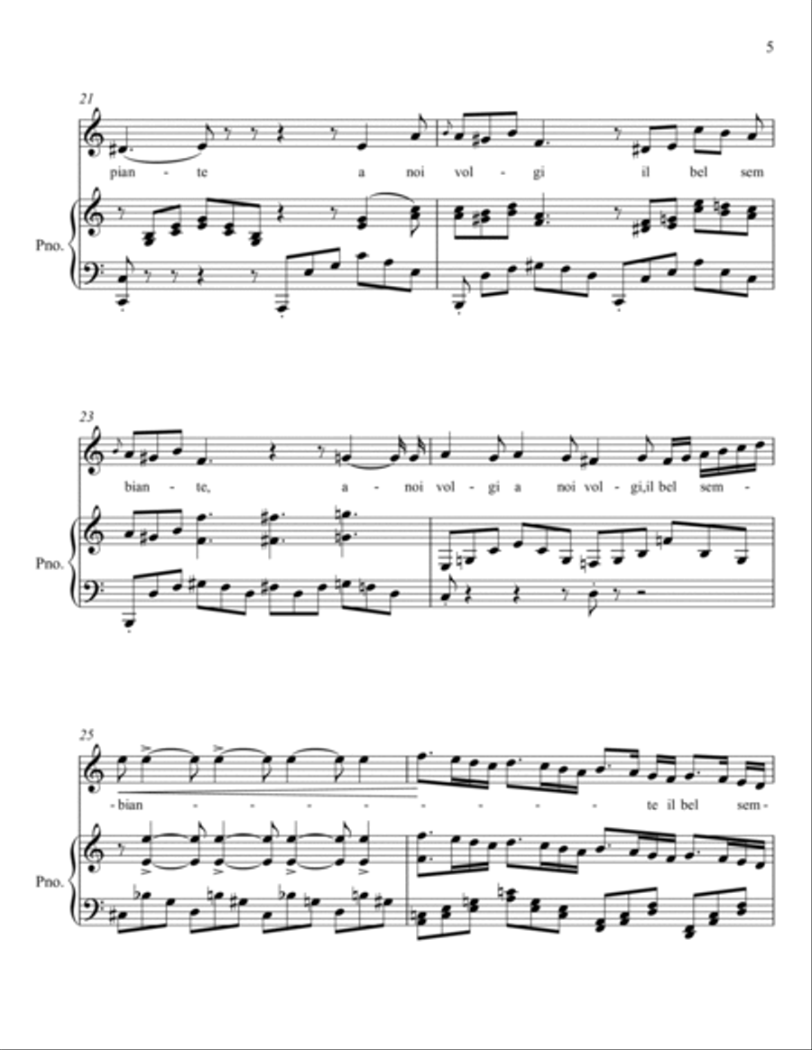 Casta Diva (Bellini)_C - major key (or relative minor key) Piano Solo scores gallery preview page 5