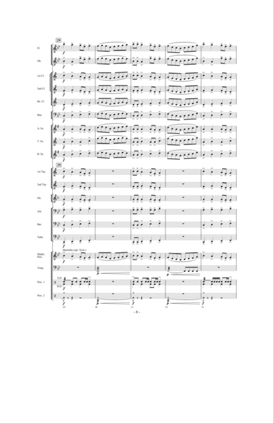 Prevailing Winds Concert Band scores gallery preview page 7