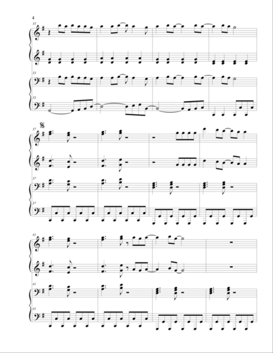 Don't Stop Believin' Piano scores gallery preview page 4