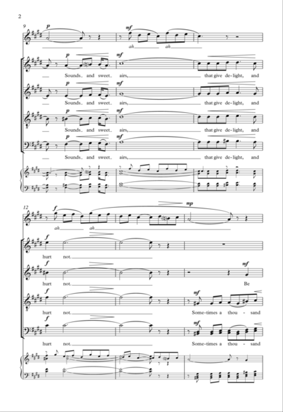 Be Not Afeard Choir scores gallery preview page 2