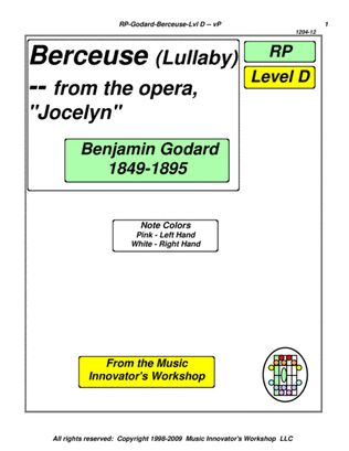 Berceuse (Lullaby) -- From the Opera, "Jocelyn" - (Key Map Tablature)