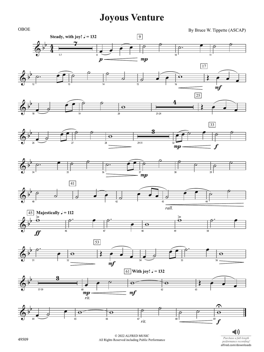 Joyous Venture: Oboe