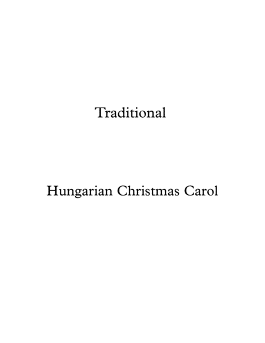 Hungarian Christmas Carol Guitar Solo scores gallery preview page 1