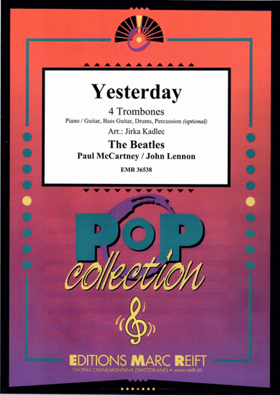 Yesterday Yesterday Trombone Quartet scores gallery preview page 1