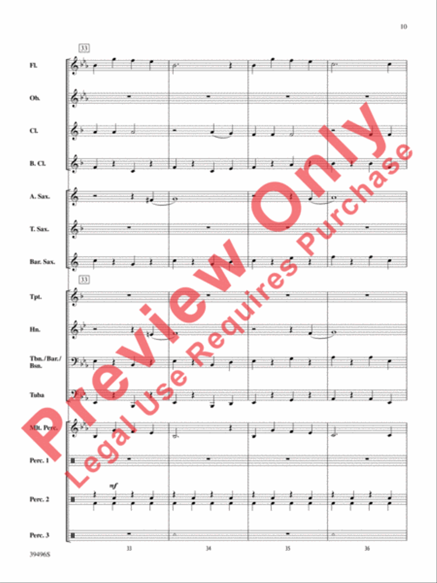 Hear Them Jingle Bells! Concert Band scores gallery preview page 11