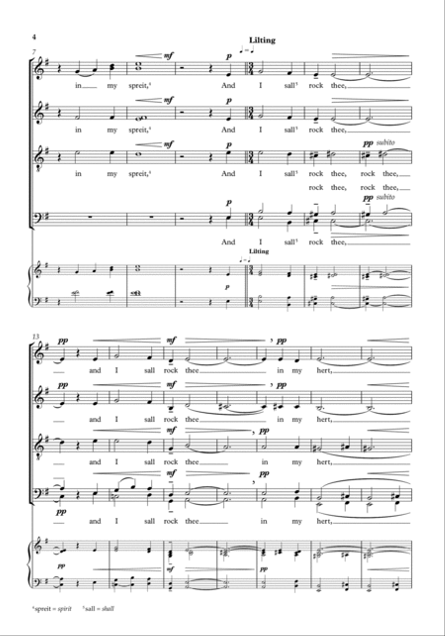 Balulalow Balulalow 4-Part scores gallery preview page 3