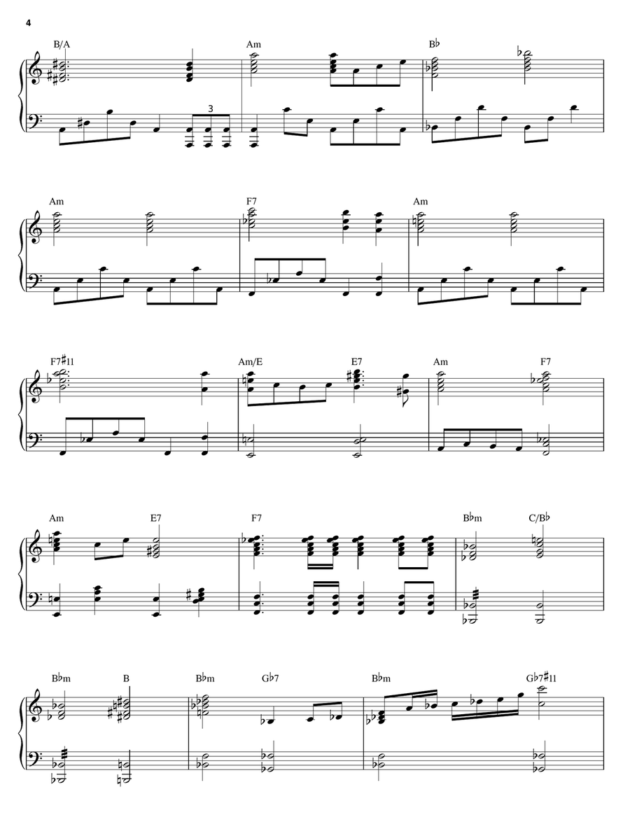 Grim Grinning Ghosts Piano Solo scores gallery preview page 4