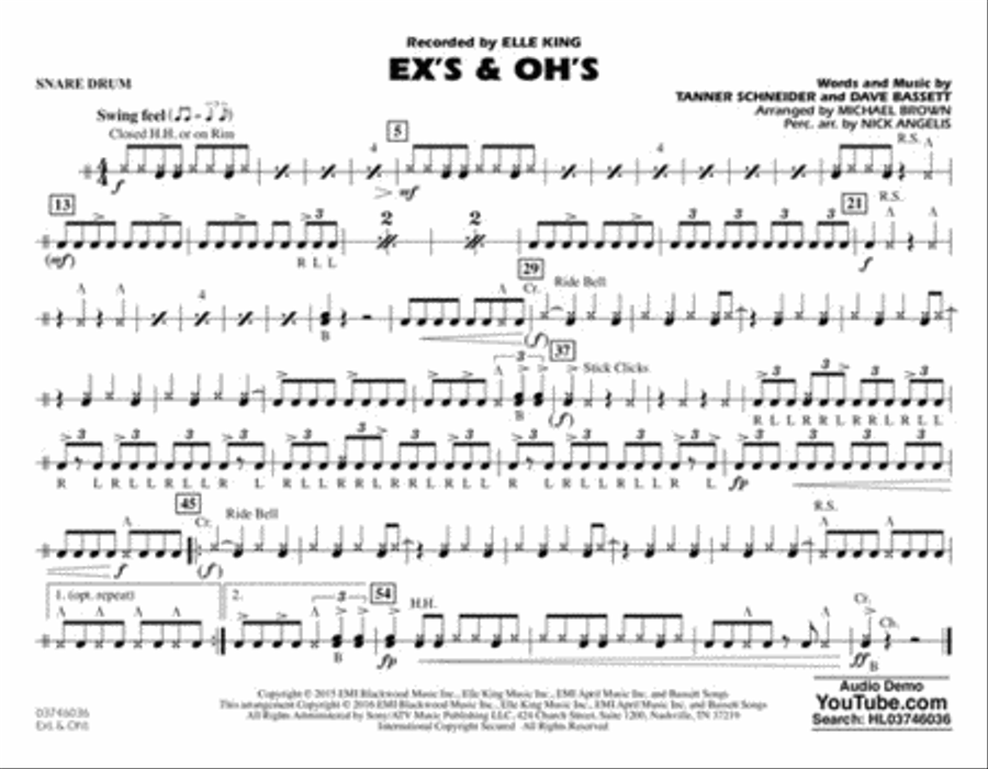 Ex's & Oh's Marching Band scores gallery preview page 8