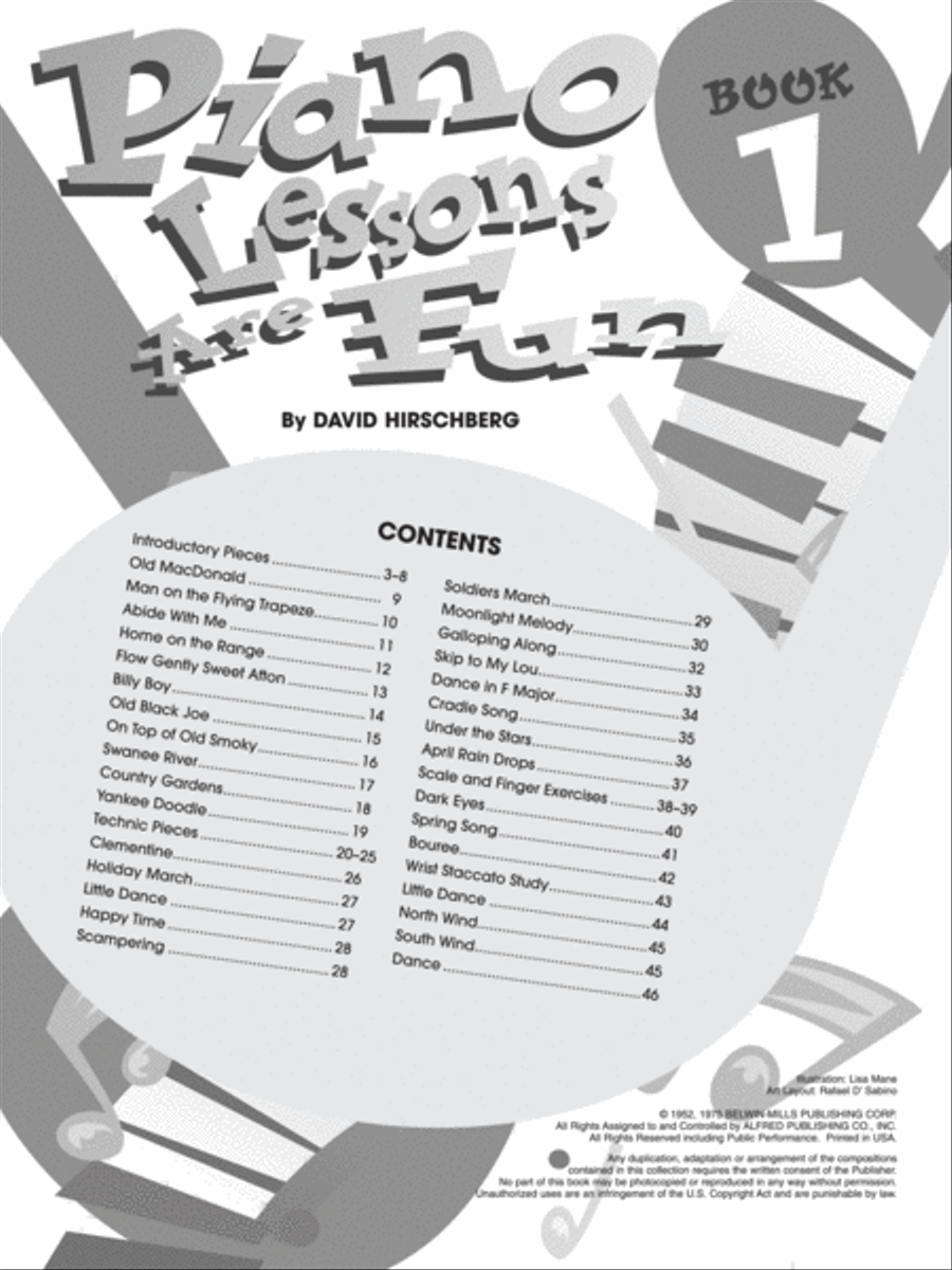 Piano Lessons Are Fun, Book 1 Piano Method scores gallery preview page 2