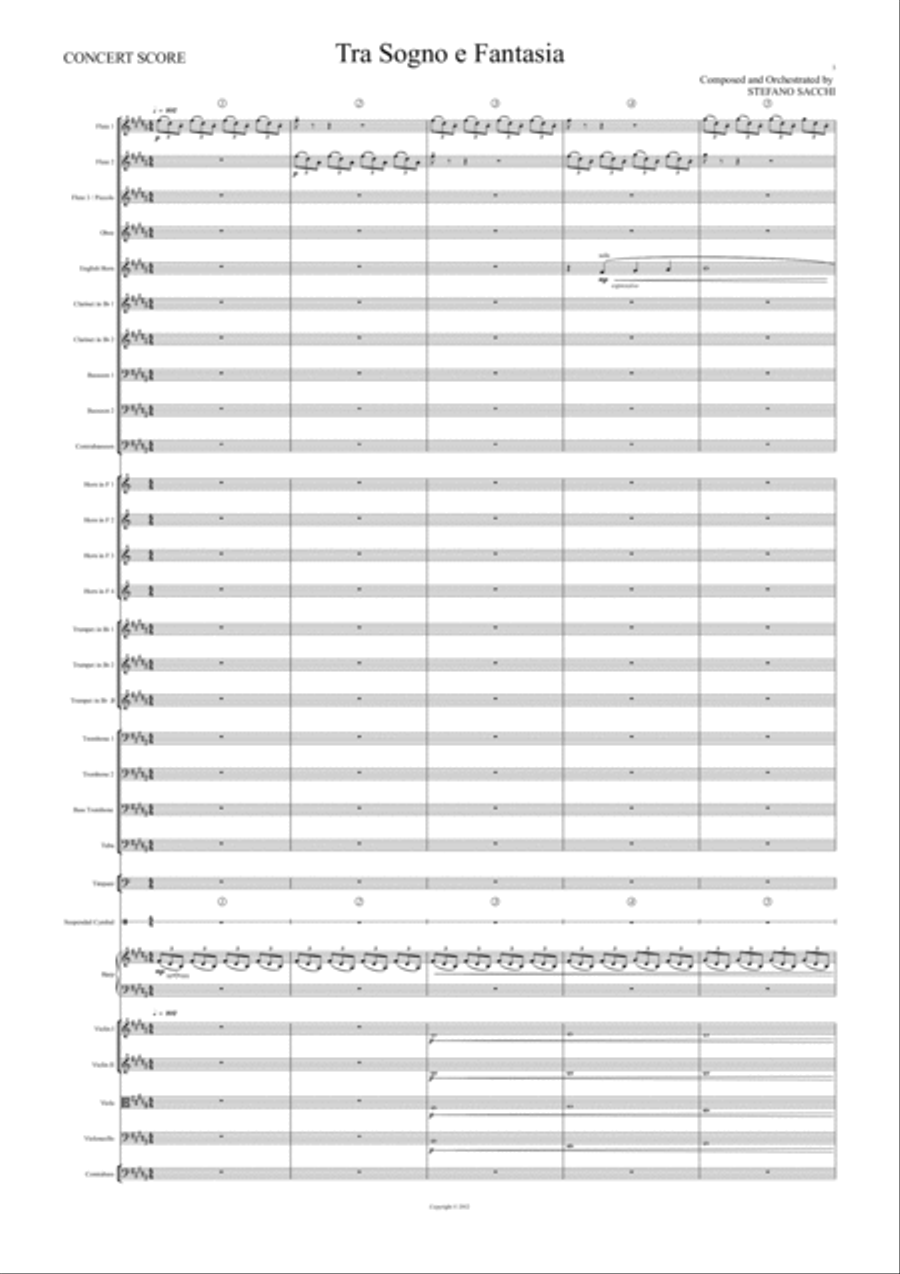 Tra Sogno e Fantasia Full Orchestra scores gallery preview page 3