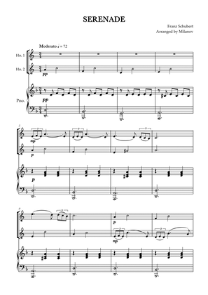 Serenade | Schubert | French Horn duet and piano