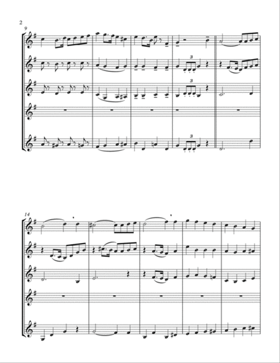 Paganini, Niccolò - Il carnevale di Venezia Small Ensemble scores gallery preview page 2