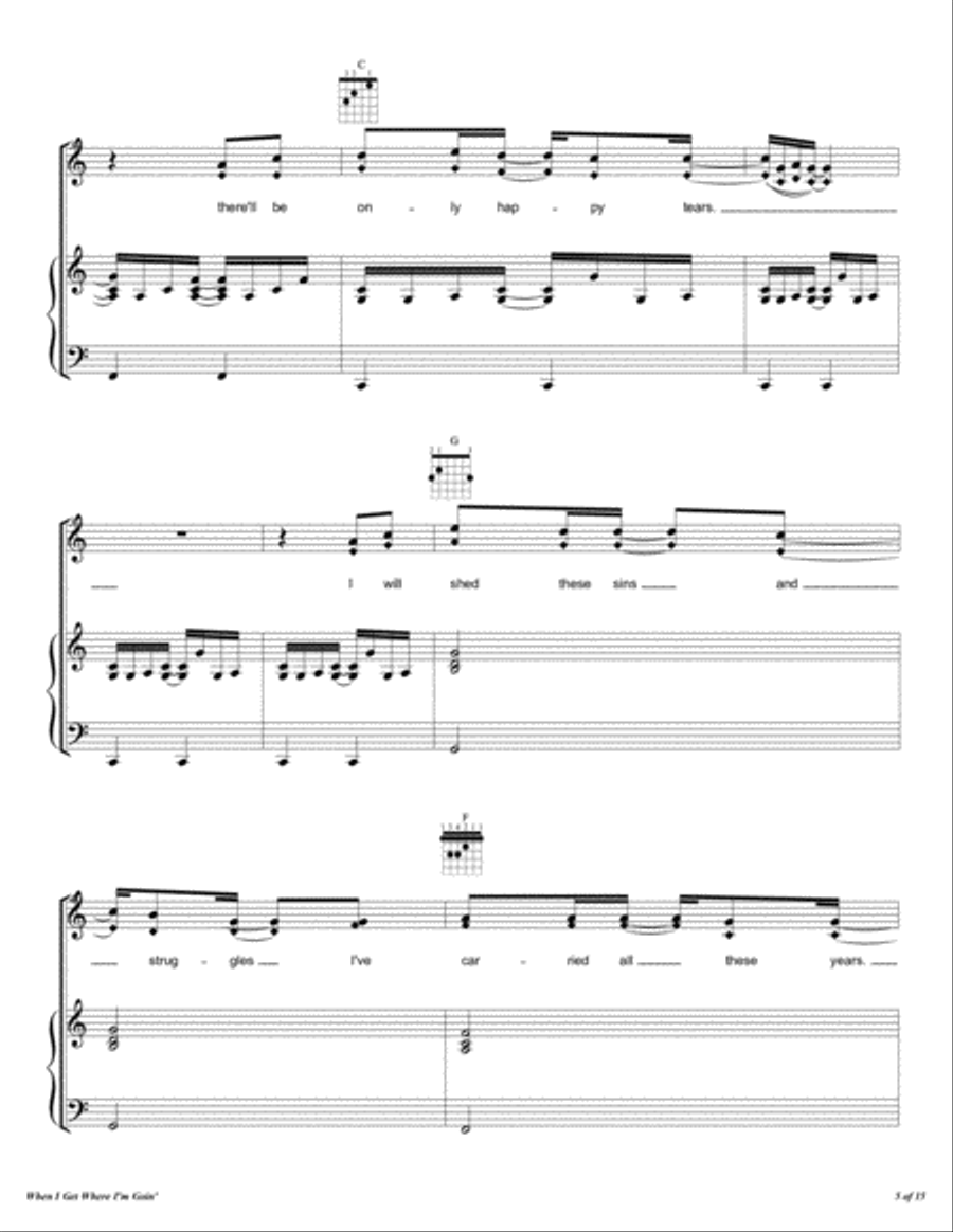 When I Get Where I'm Goin' Voice scores gallery preview page 6
