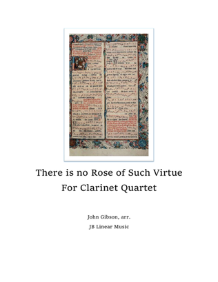 Book cover for Rose of Such Virtue - Clarinet Quartet Christmas Music