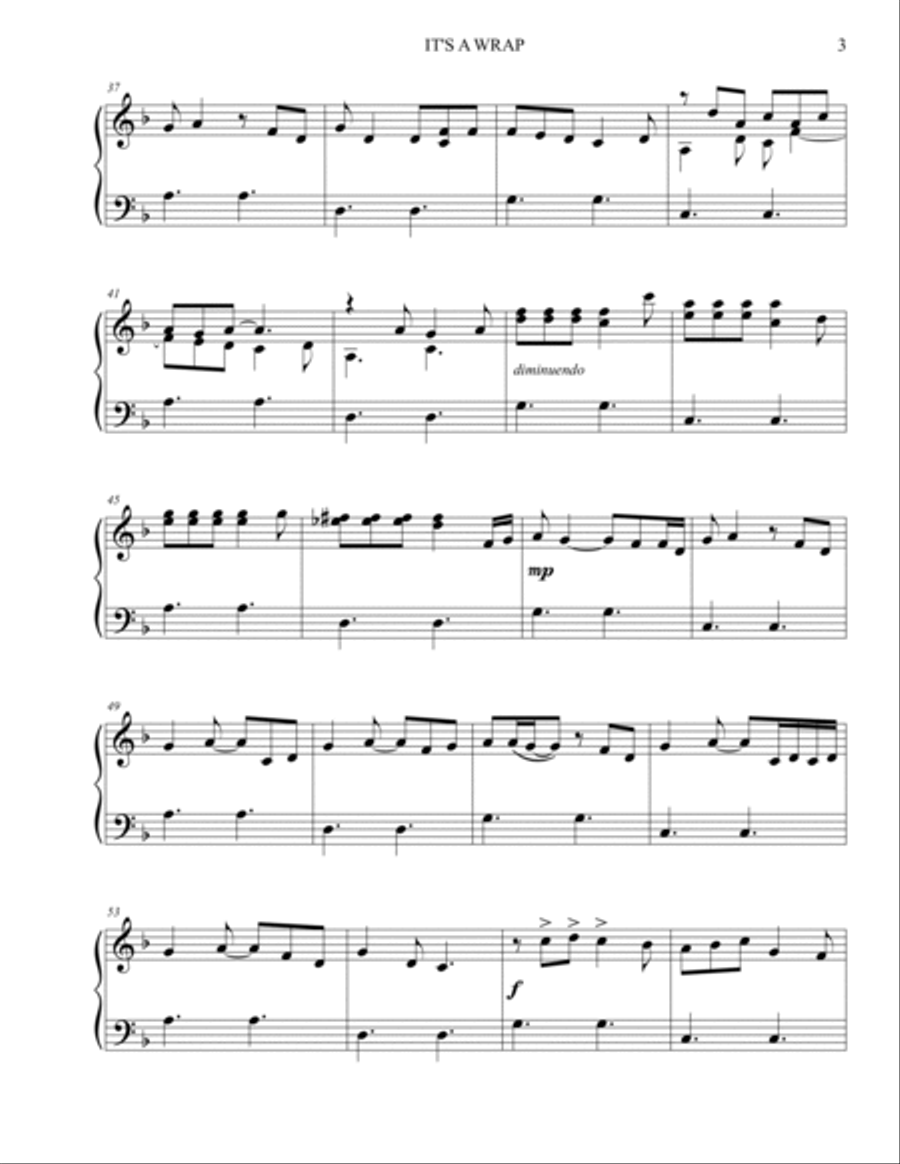 It's A Wrap Piano Method scores gallery preview page 3
