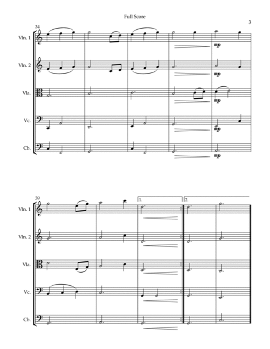 Cinderella Man String Quintet scores gallery preview page 3