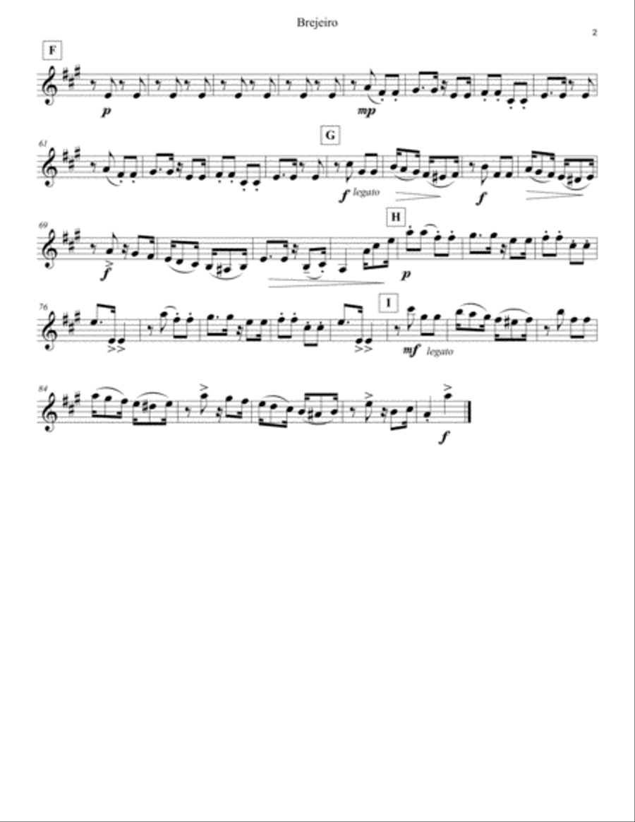 Classic Brazilian Dances by Ernesto Nazareth String Quartet scores gallery preview page 3
