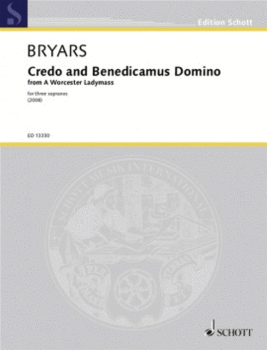 Benedicamus Domino And Credo From A Worcester Ladymass For 3 Sopranos Choir scores gallery preview page 1