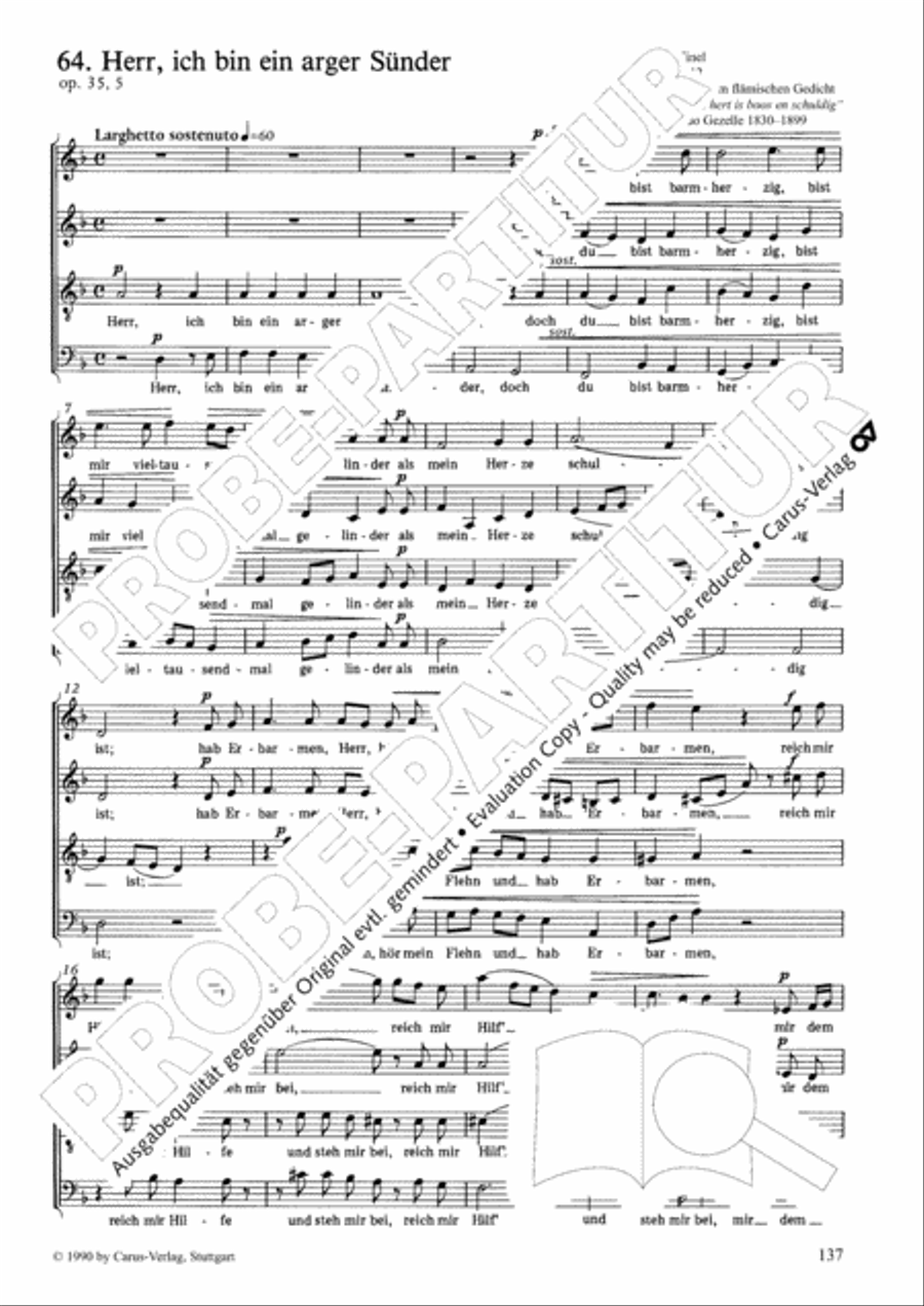 Geistliches Chorbuch der Romantik Choir scores gallery preview page 138