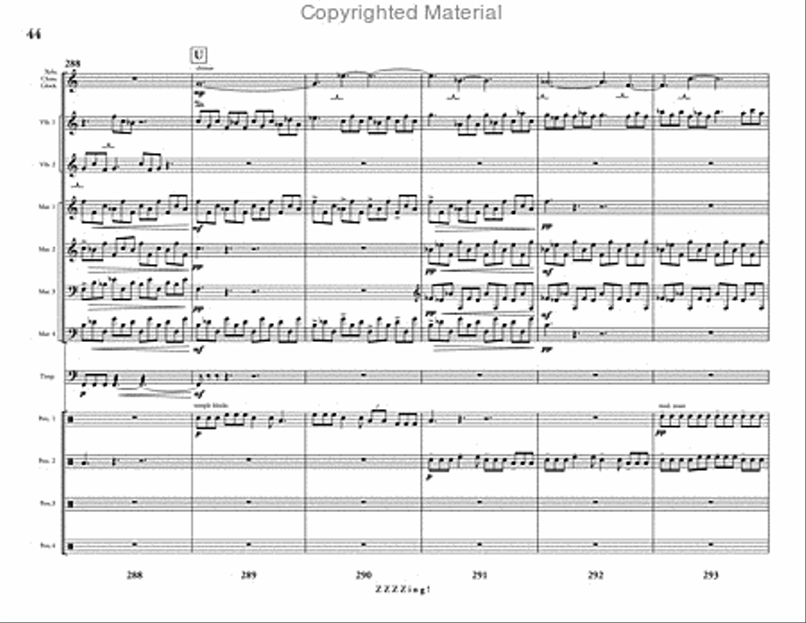 ZZZZing! Percussion Ensemble scores gallery preview page 45