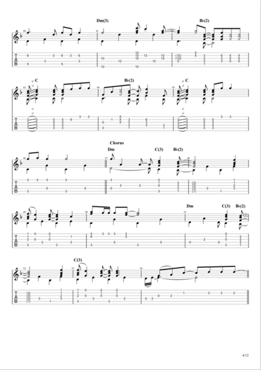 Sultans Of Swing Sultans Of Swing Guitar Solo scores gallery preview page 4