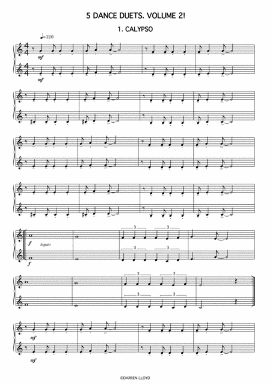 Clarinet Duets Clarinet Duet scores gallery preview page 3