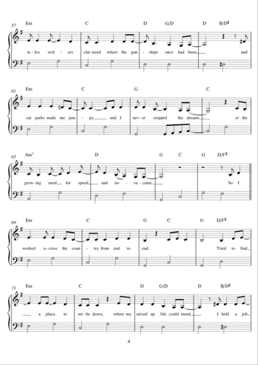 Khe Sanh Khe Sanh Easy Piano scores gallery preview page 4