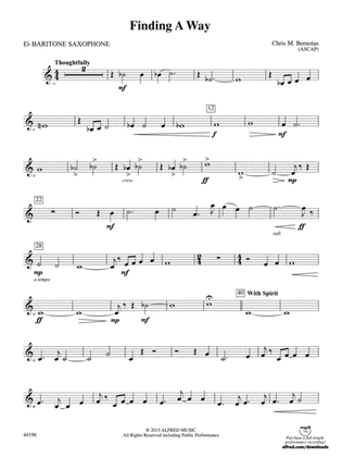 Finding a Way: E-flat Baritone Saxophone