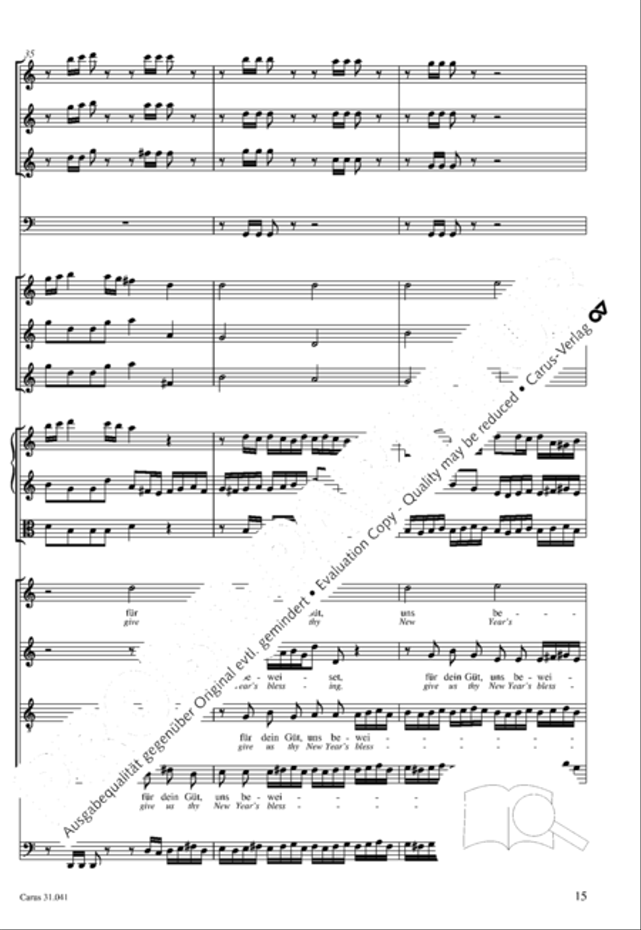 O Lord, we come to praise thee 4-Part scores gallery preview page 16
