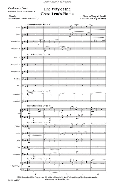 The Way of the Cross Leads Home - Orchestral Score and Parts image number null