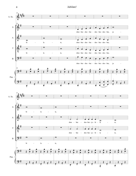 Jubilate! (SATB and alto sax) image number null