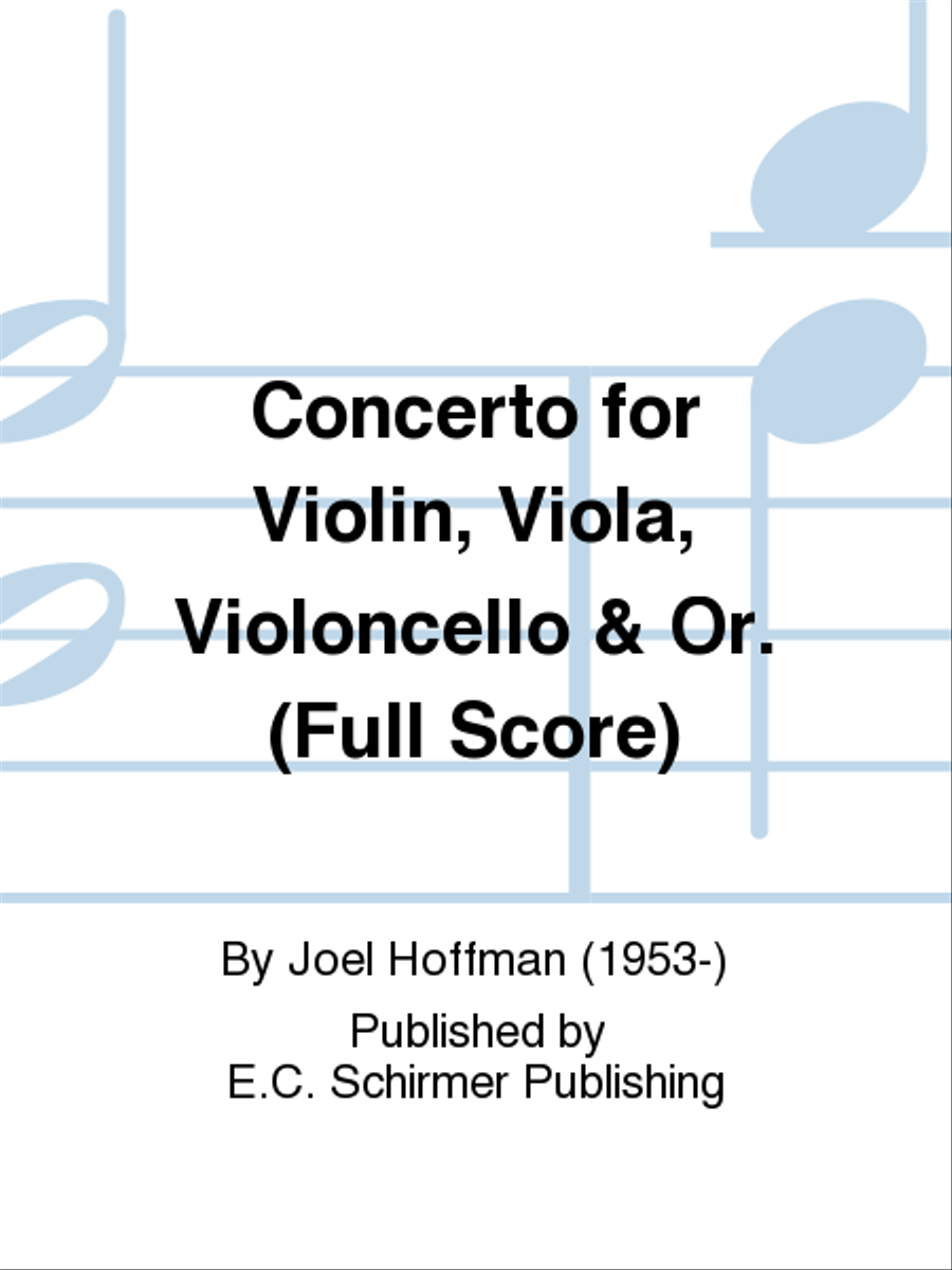 Concerto for Violin, Viola, Violoncello & Orchestra Orchestra scores gallery preview page 1