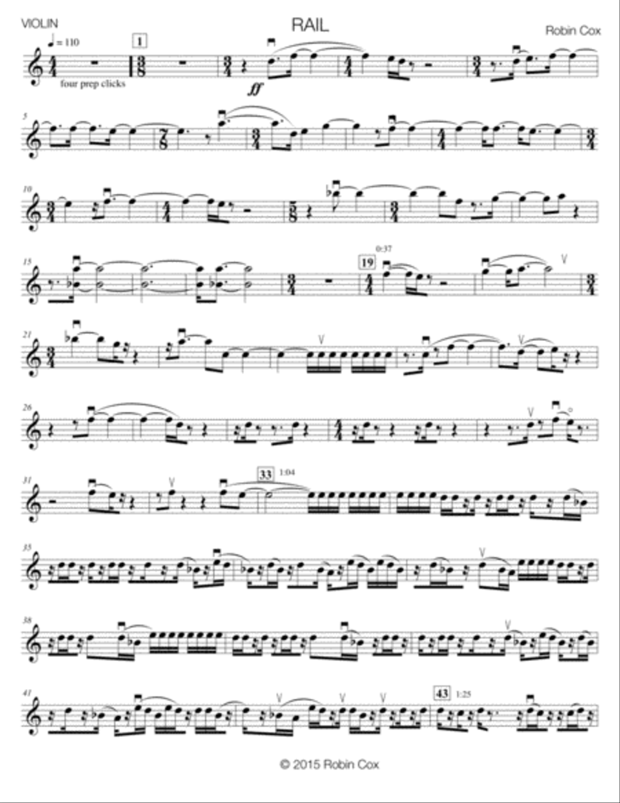 RAIL RAIL Violin Solo scores gallery preview page 2