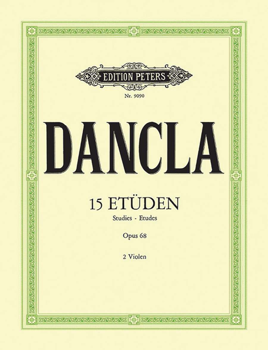 15 Studies Op. 68 for Violin with 2nd Violin Acc. (Transcribed for 2 Violas)