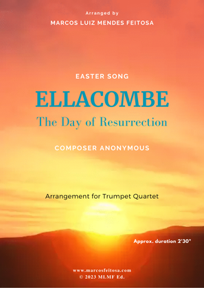 Book cover for ELLACOMBE (The Day of Resurrection) - Trumpet Quartet