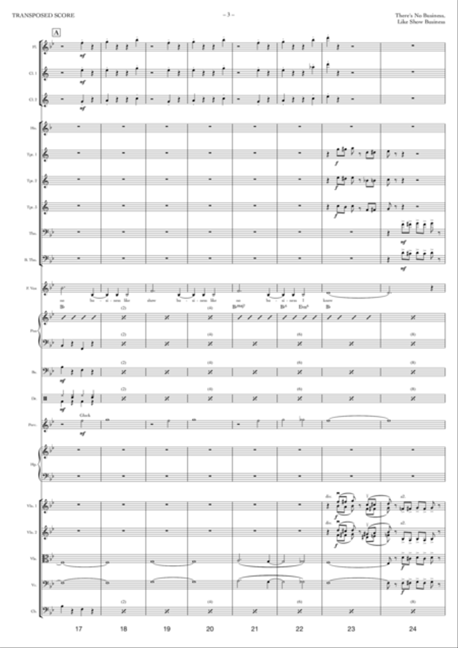 There's No Business Like Show Business Full Orchestra scores gallery preview page 3
