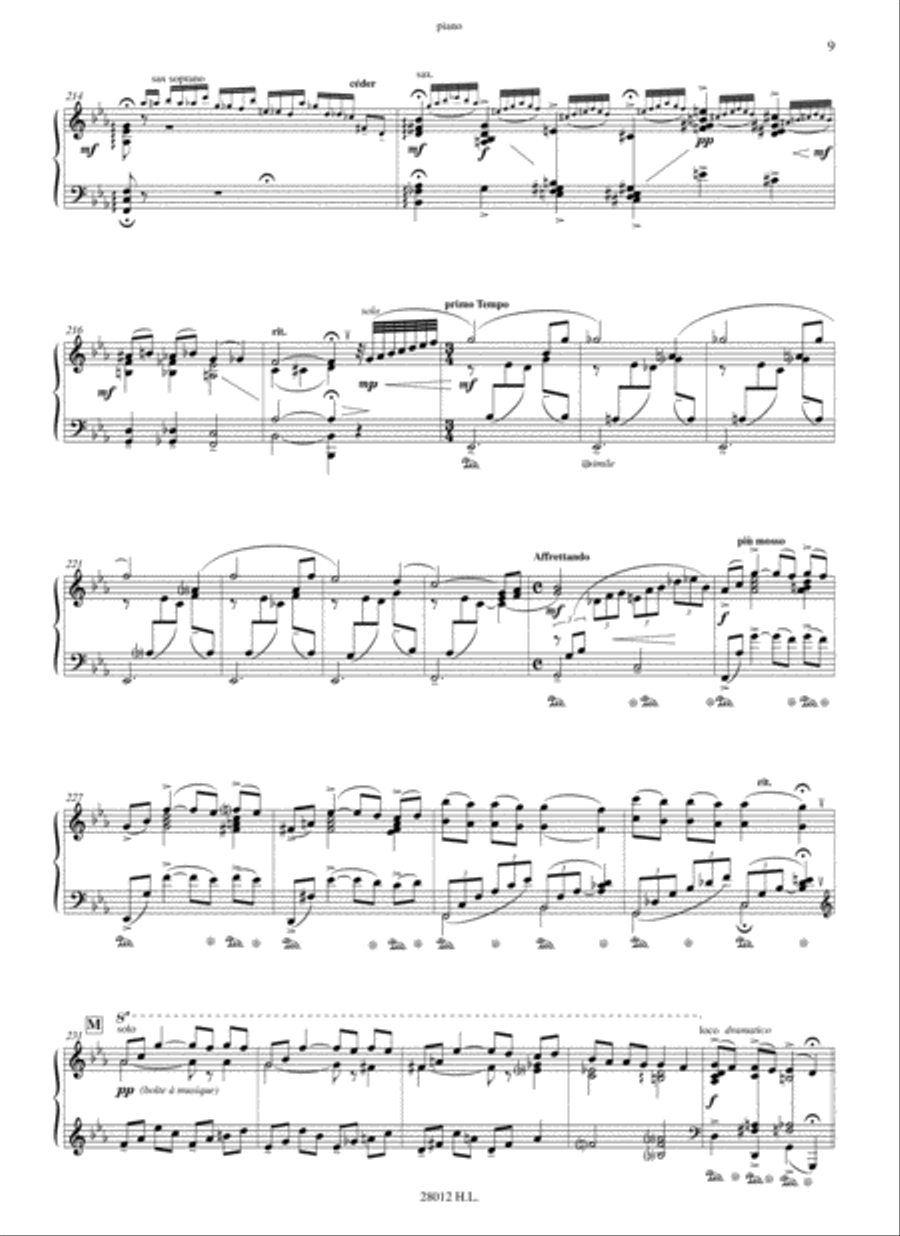 Memorias (Triptico) Memorias (Triptico) Saxophone scores gallery preview page 10