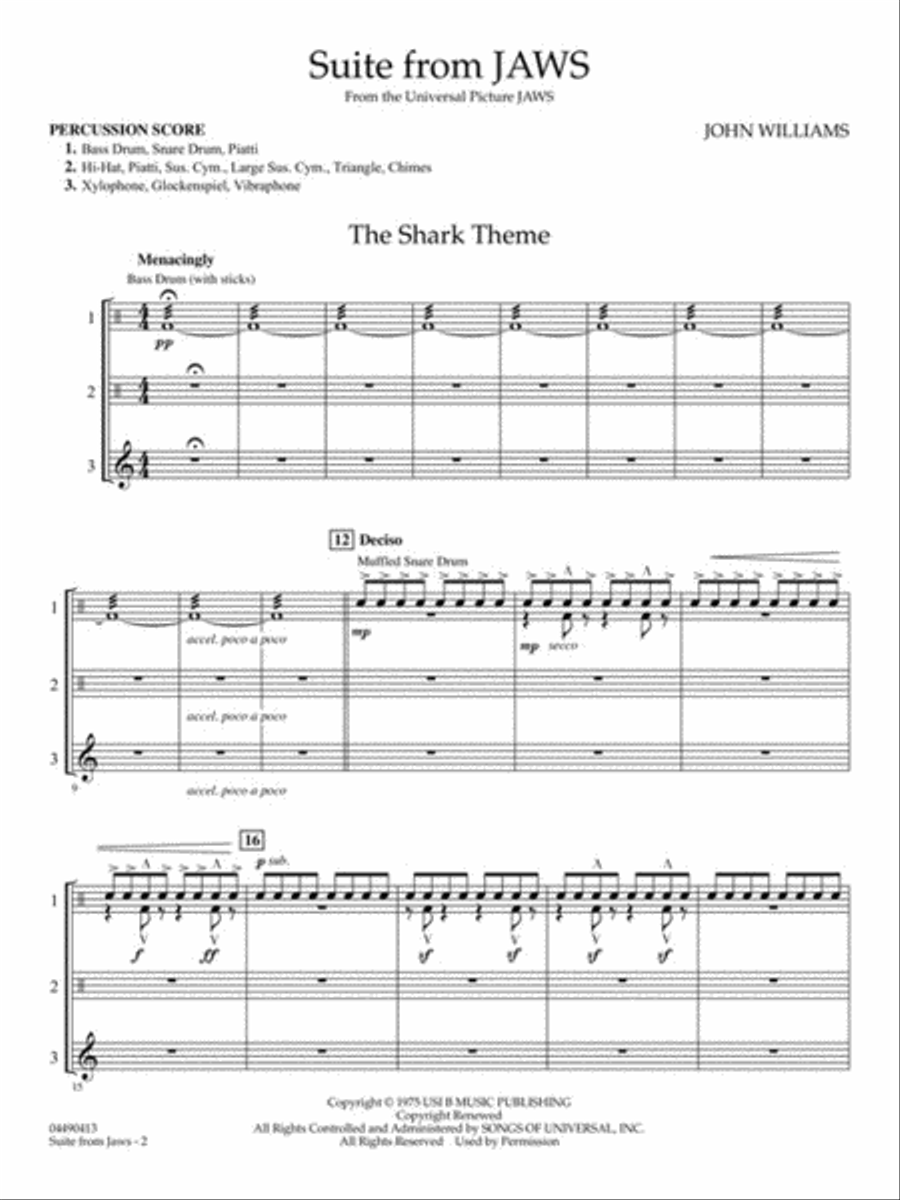 Suite from Jaws Full Orchestra scores gallery preview page 7